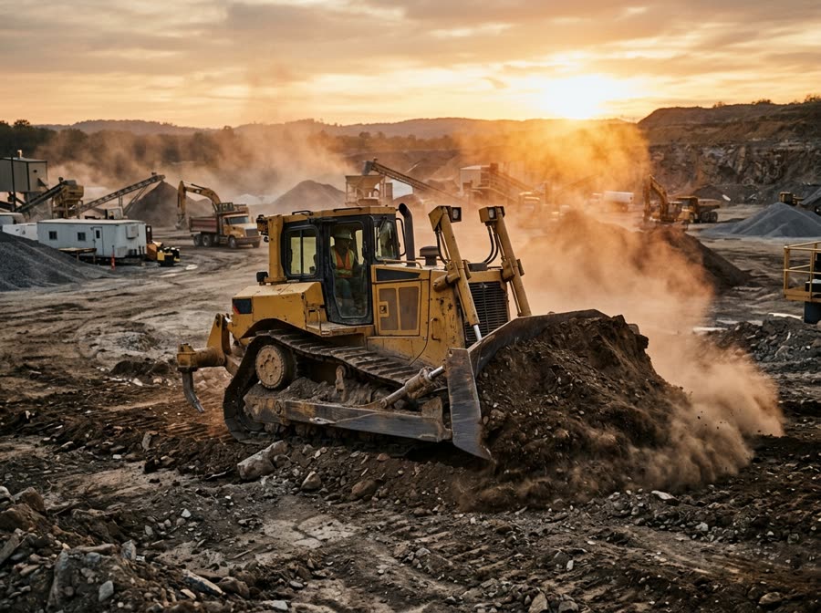 Dozer on jobsite